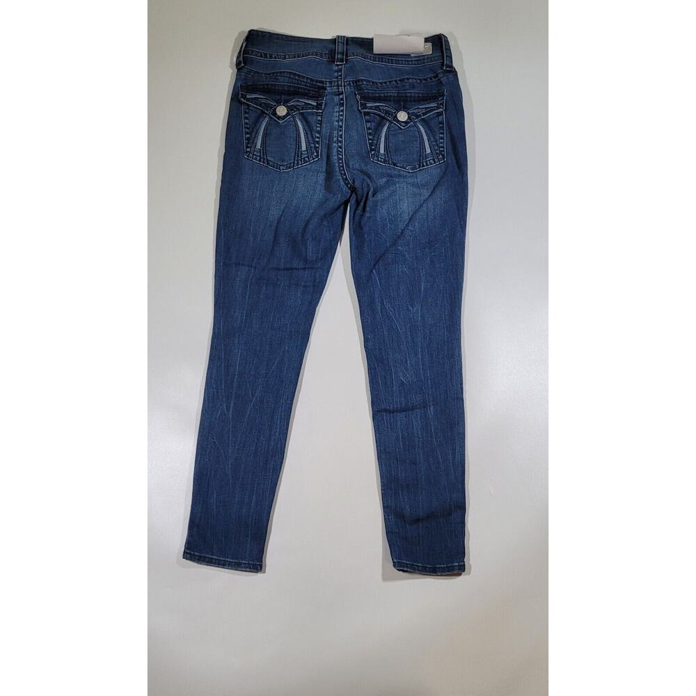 Seven7 Mid Skinny Jeans Denim Blue‎ Pocket Detail Casual Size 6 NWT